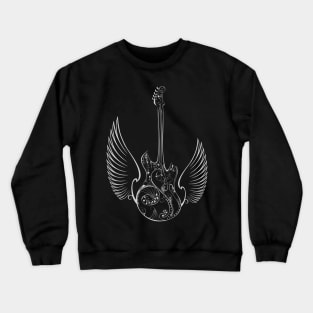 Love Music Guitar Wings Crewneck Sweatshirt